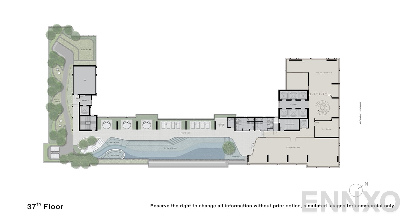 แปลนชั้น 37 Floor ของโครงการ นิว เมกา พลัส บางนา