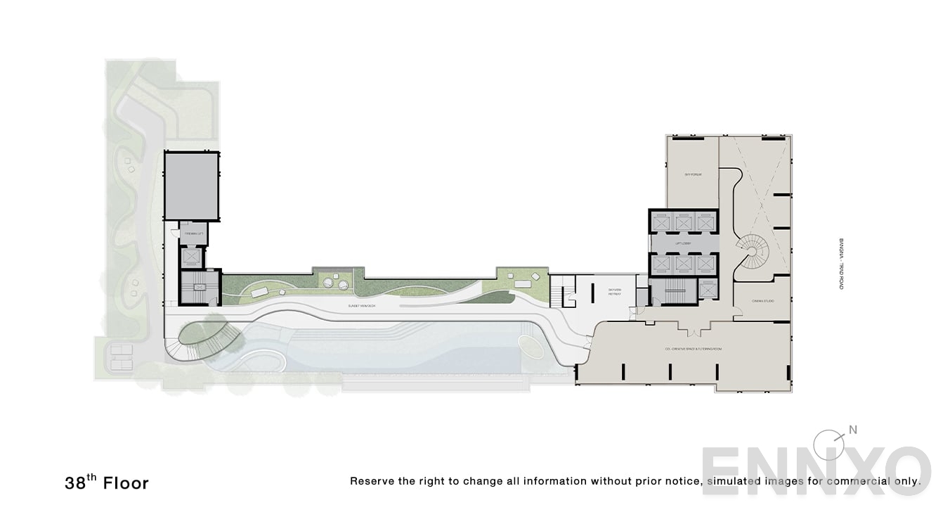 แปลนชั้น 38 Floor ของโครงการ นิว เมกา พลัส บางนา