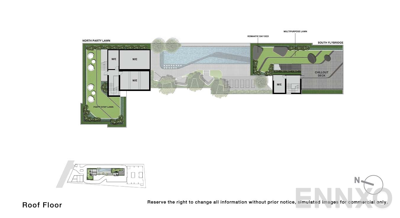 แปลนชั้น Roof Floor ของโครงการ นิว โนเบิล งามวงศ์วาน