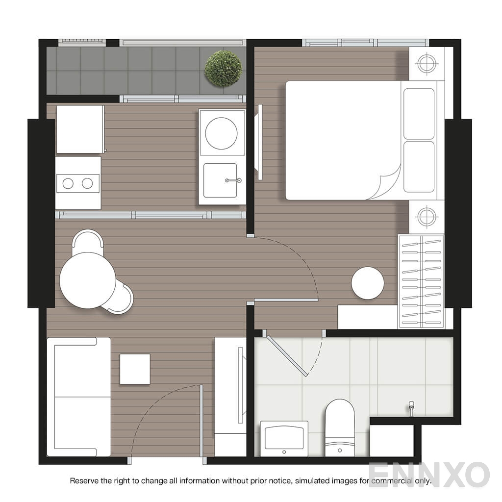 รูปแปลนห้อง A10 ของโครงการ นิว โนเบิล งามวงศ์วาน