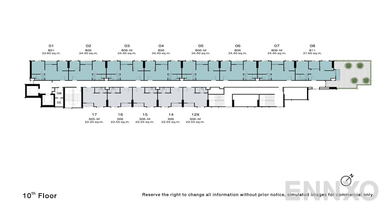 แปลนชั้น 10 Floor ของโครงการ NUE Riverest Ratburana