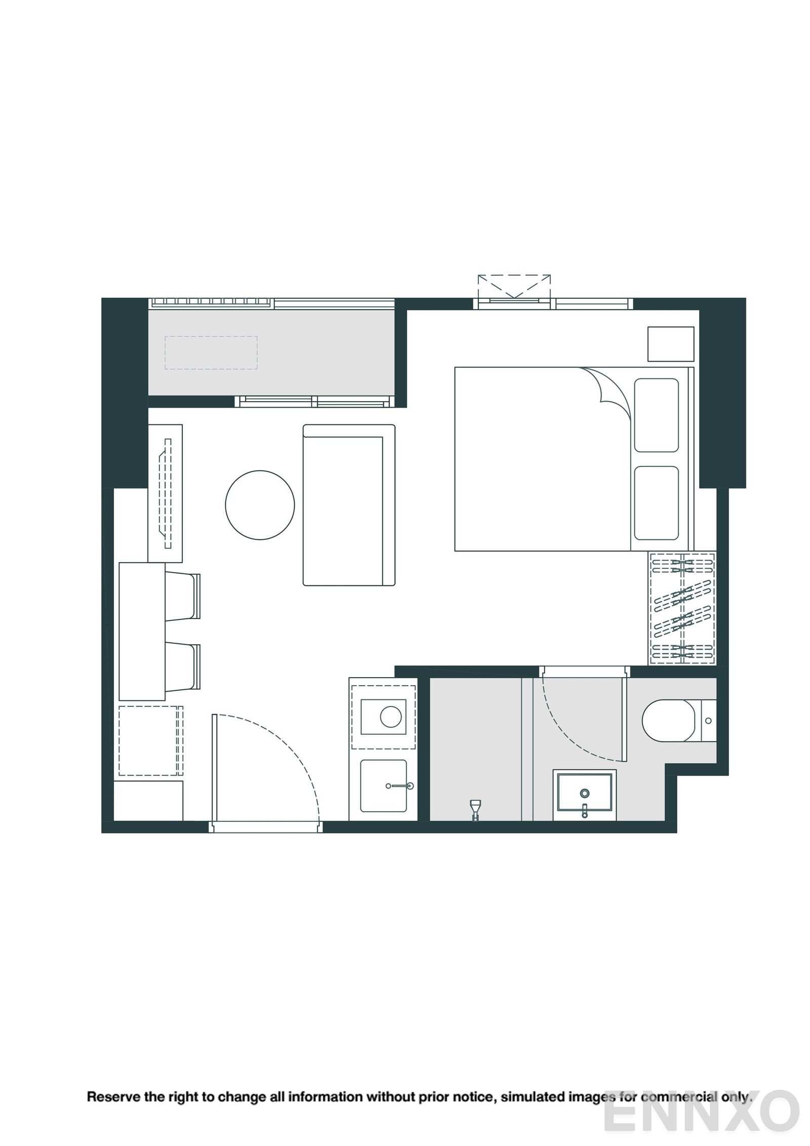 รูปแปลนห้อง S09 ของโครงการ NUE Riverest Ratburana