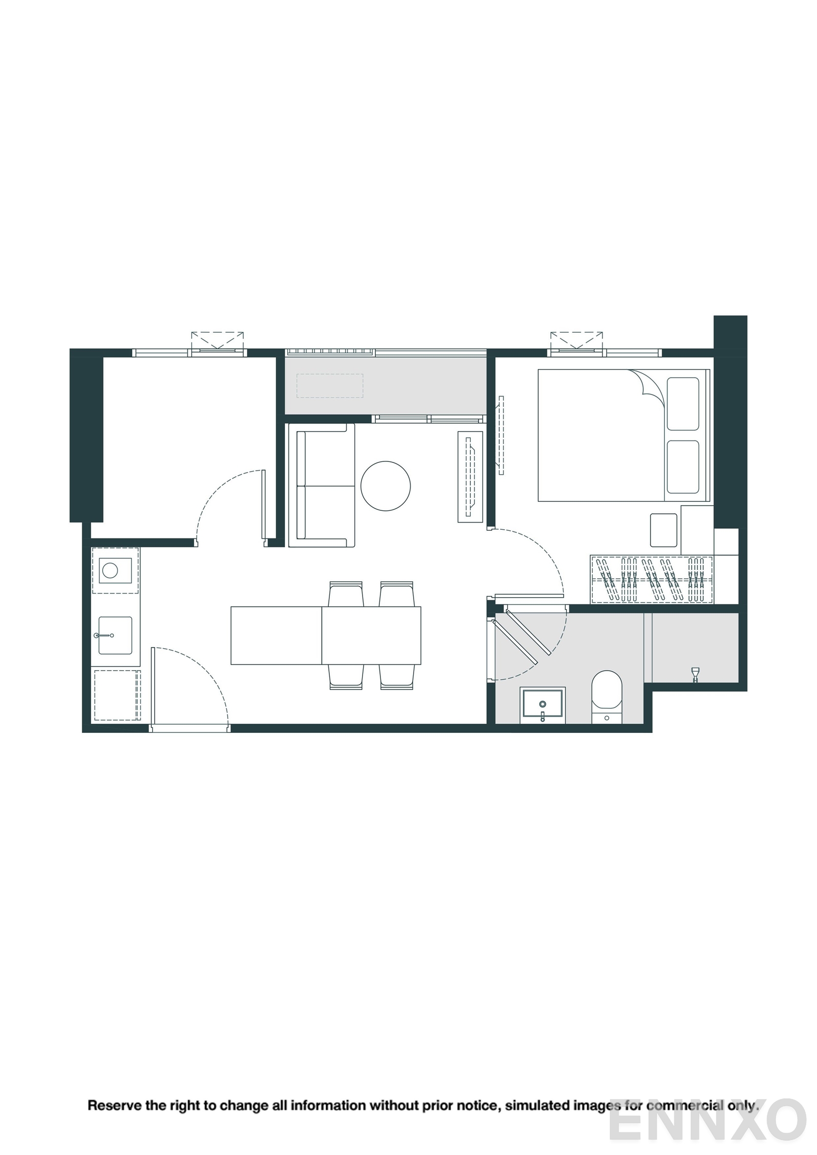 รูปแปลนห้อง B04 ของโครงการ NUE Riverest Ratburana