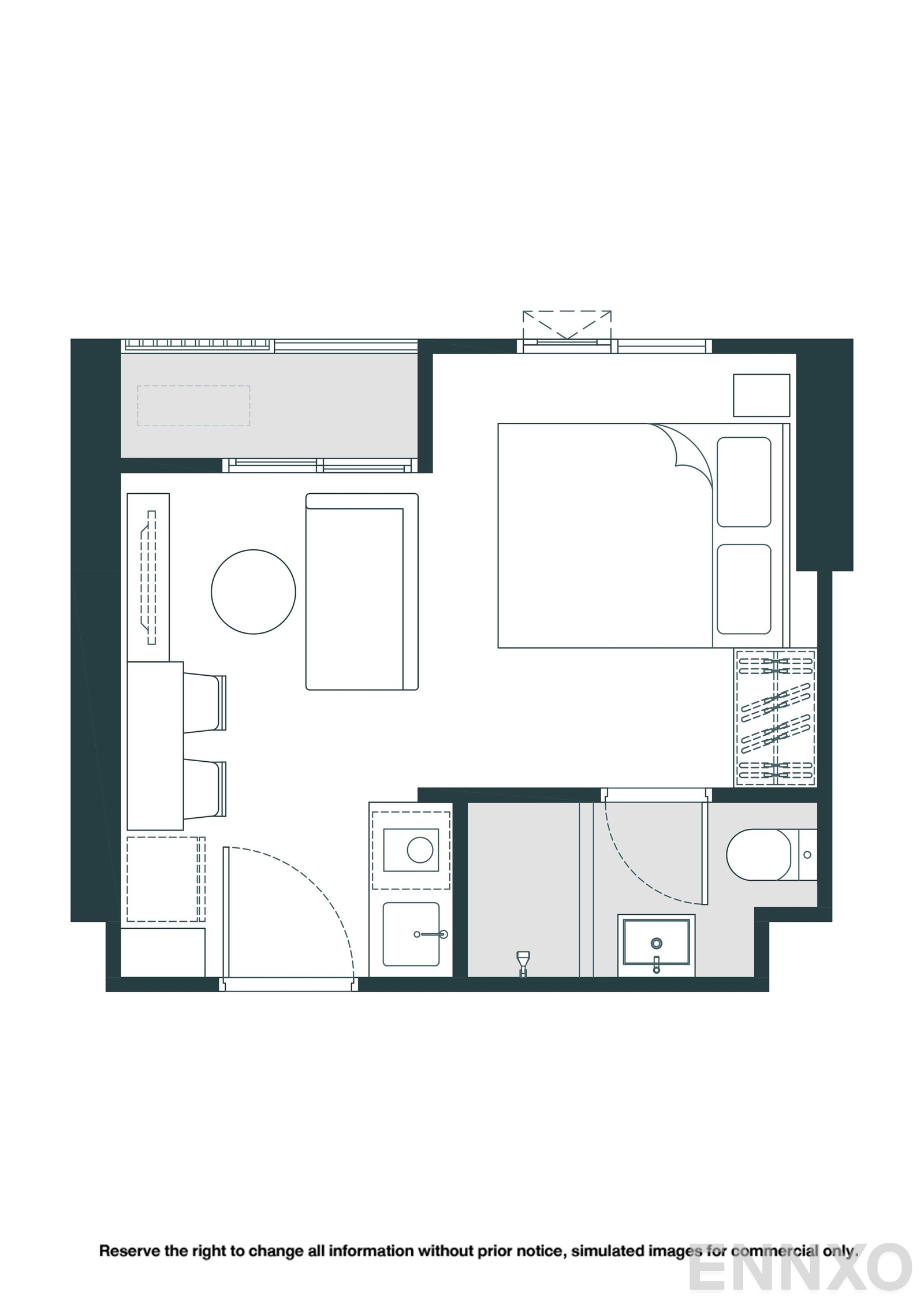 รูปแปลนห้อง S05 ของโครงการ NUE Riverest Ratburana