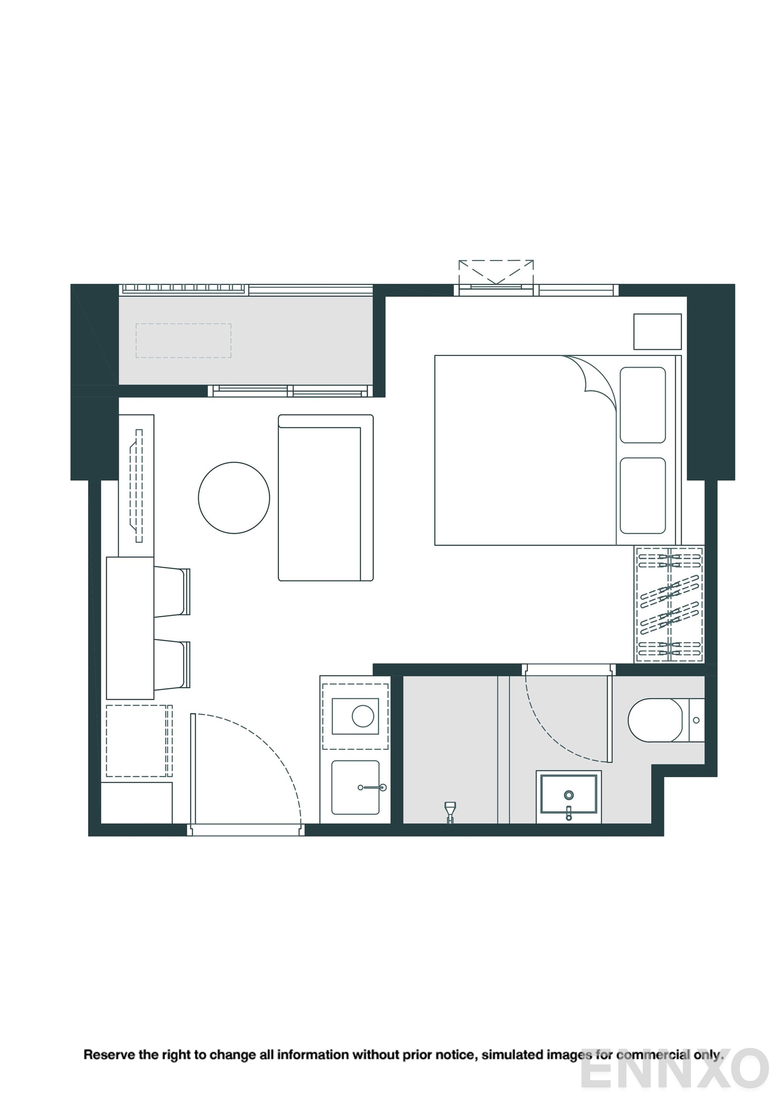 รูปแปลนห้อง S06 ของโครงการ NUE Riverest Ratburana