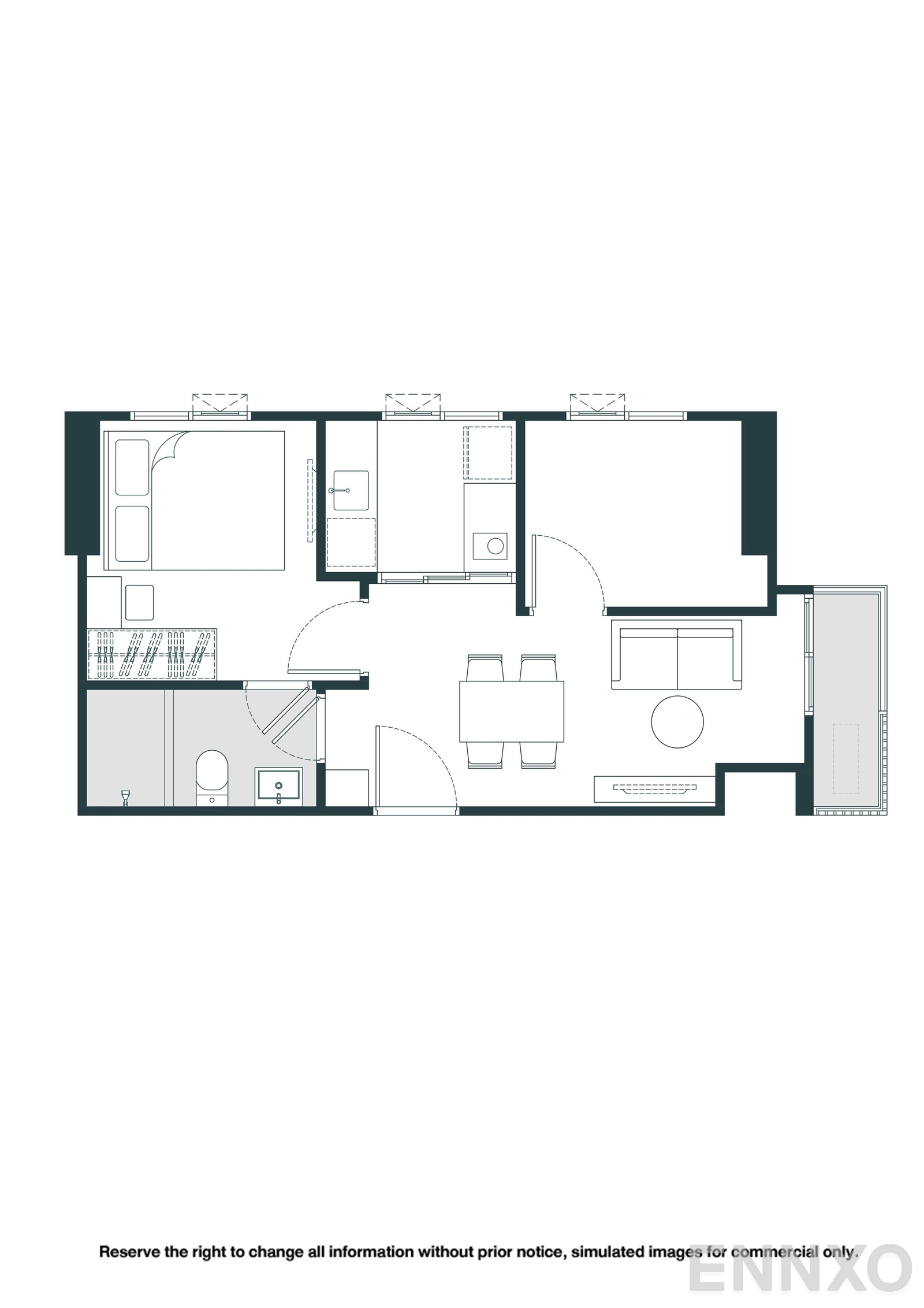 รูปแปลนห้อง B11 ของโครงการ NUE Riverest Ratburana