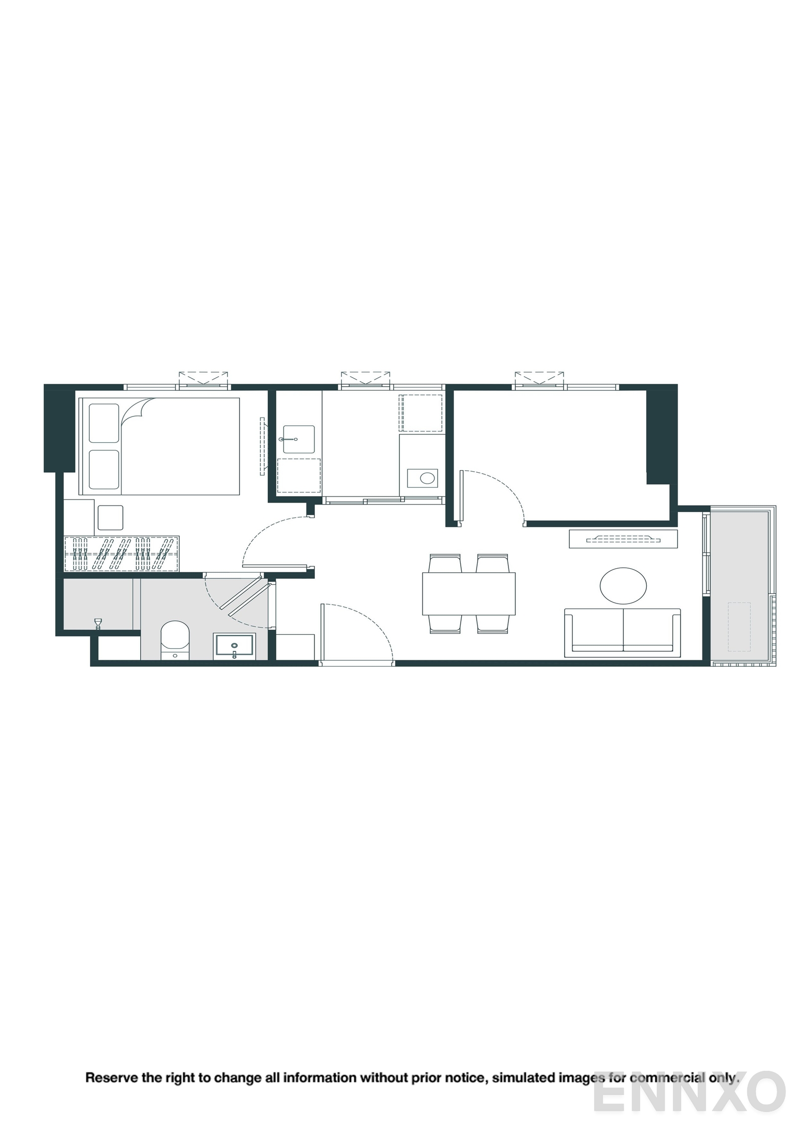 รูปแปลนห้อง B13 ของโครงการ NUE Riverest Ratburana
