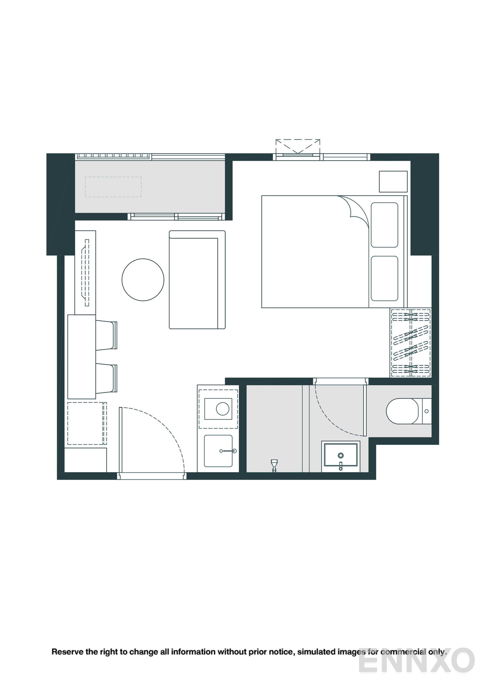 รูปแปลนห้อง S07 ของโครงการ NUE Riverest Ratburana