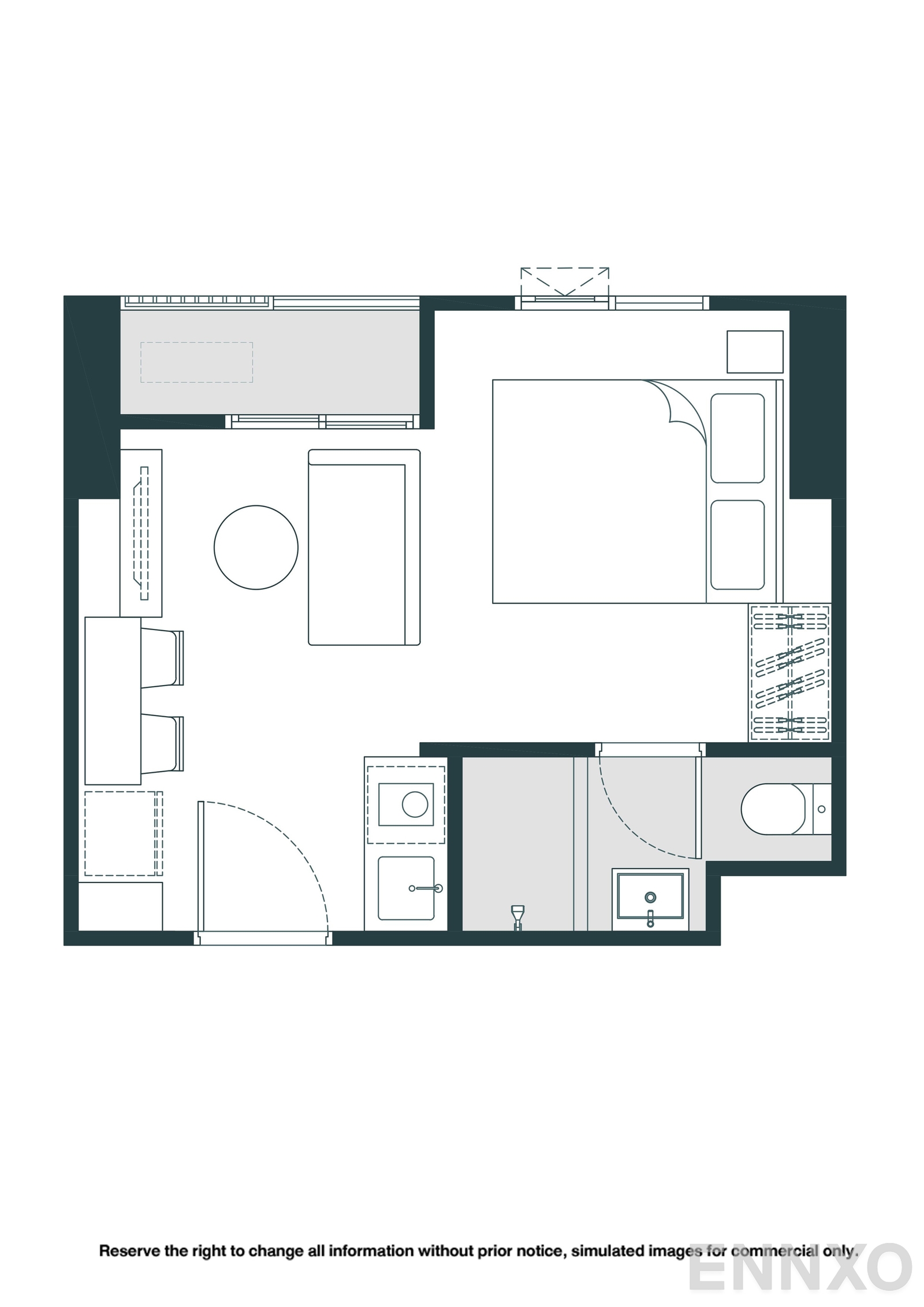 รูปแปลนห้อง S10 ของโครงการ NUE Riverest Ratburana