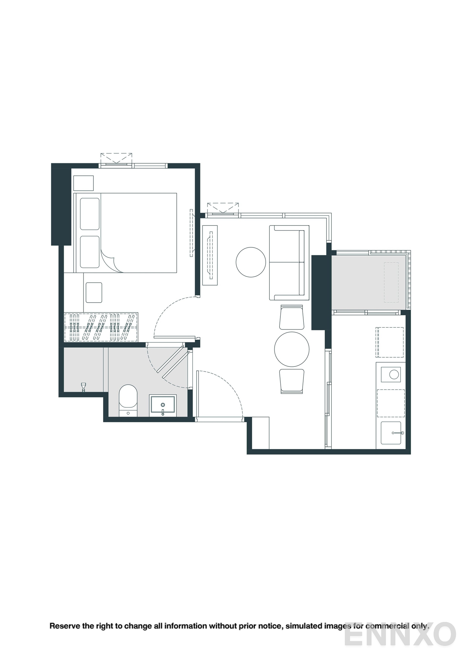 รูปแปลนห้อง A11 ของโครงการ NUE Riverest Ratburana