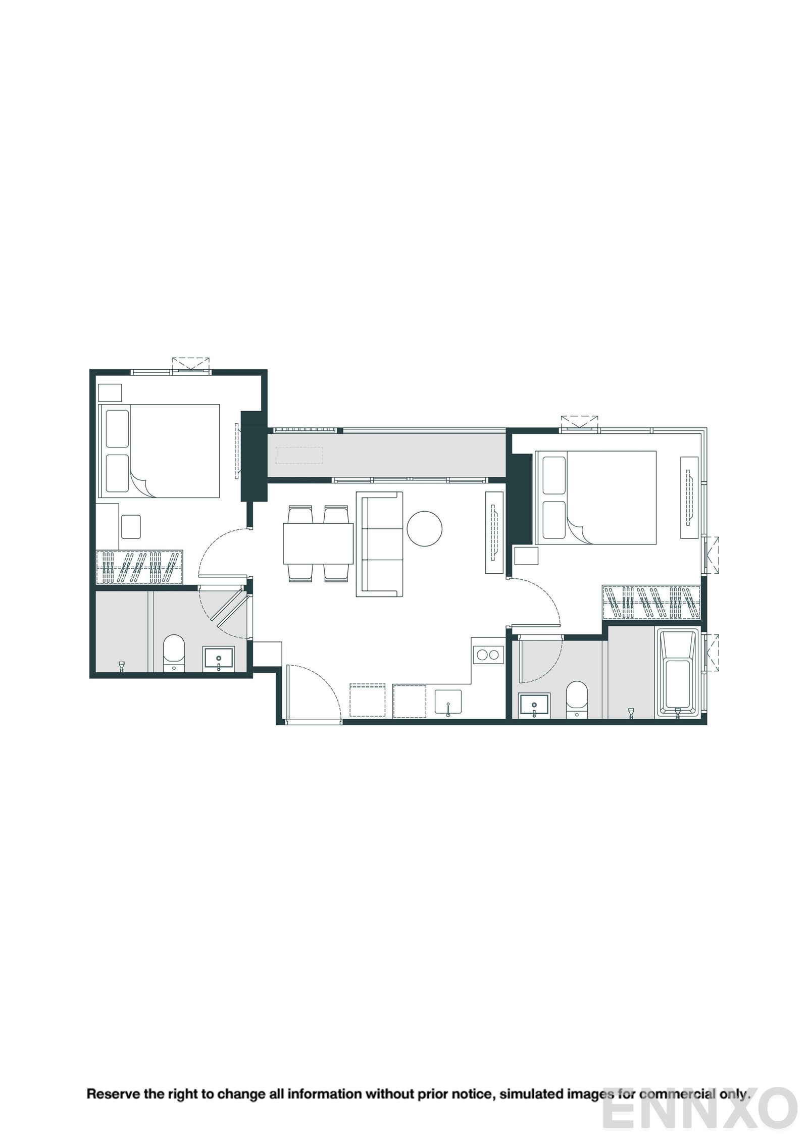 รูปแปลนห้อง B17 ของโครงการ NUE Riverest Ratburana
