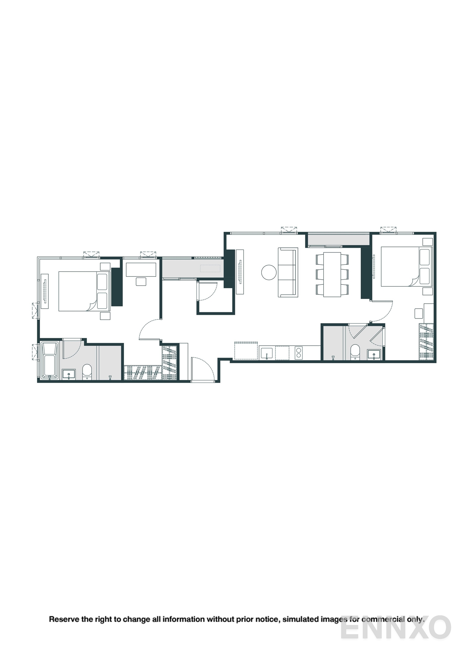 รูปแปลนห้อง B20 ของโครงการ NUE Riverest Ratburana