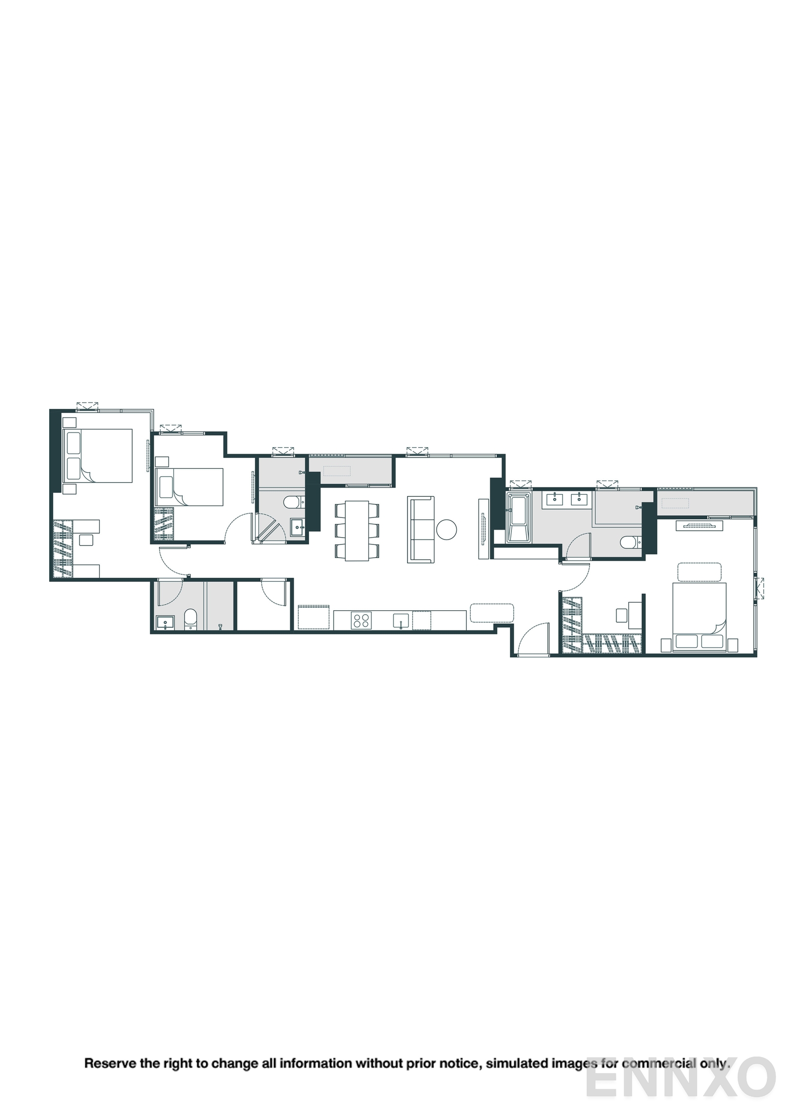 รูปแปลนห้อง C01-M ของโครงการ NUE Riverest Ratburana