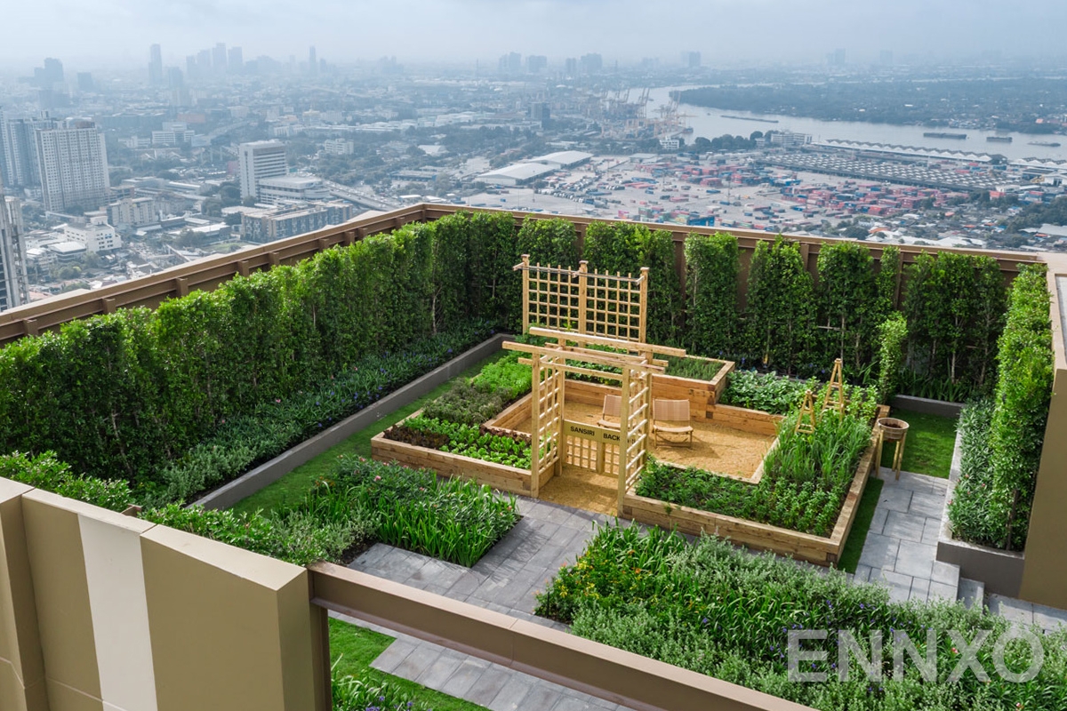 รูปสวนดาดฟ้าของ โอกะ เฮาส์ สุขุมวิท 36