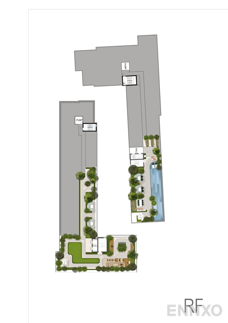 แปลนชั้น Rooftop ของโครงการ ออริจิ้น เพลส ขอนแก่น - กัลปพฤกษ์