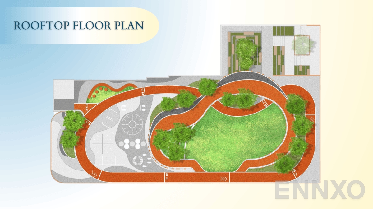แปลนชั้น Rooftop Floor ของโครงการ ออริจิ้น ปลั๊ก แอนด์ เพลย์ ศรีนครินทร์