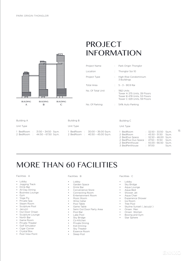 รูป โบรชัวร์ ของ โครงการ พาร์ค ออริจิ้น ทองหล่อ หน้า 17
