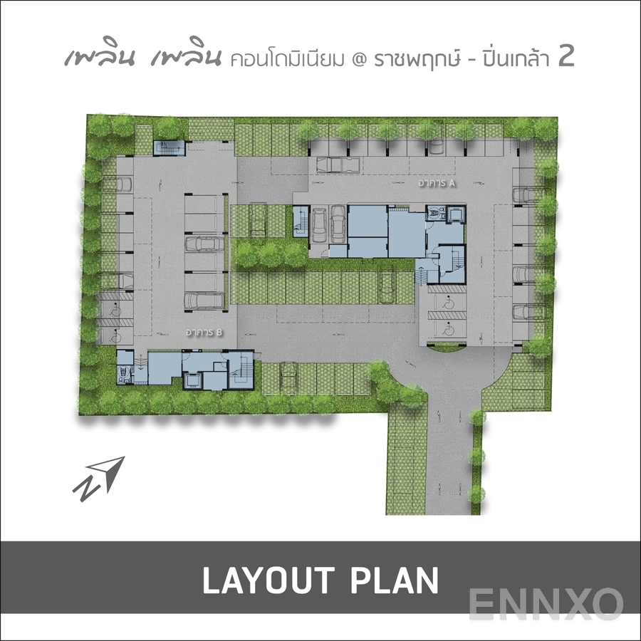แปลนชั้น Master Plan ของโครงการ Ploen Ploen Condominium Ratchaphruek - Pinklao 2