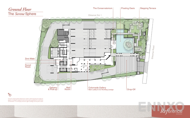แปลนชั้น G ของโครงการ เรฟเฟอเรนซ์ เอกมัย 