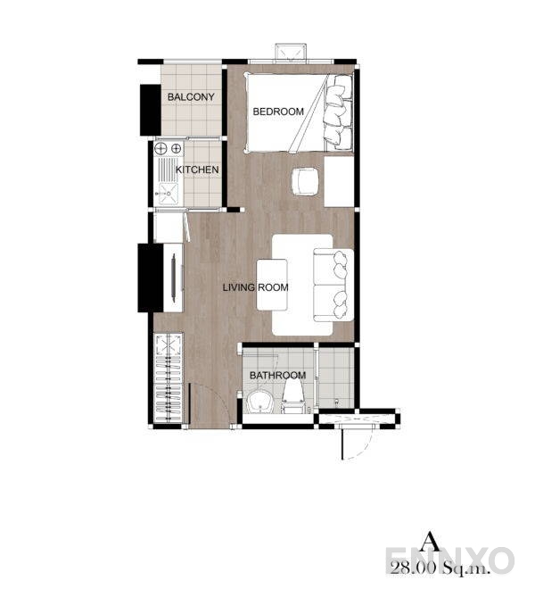 รูปแปลนห้อง Type A โครงการ รีเจ้นท์โฮม บางนา