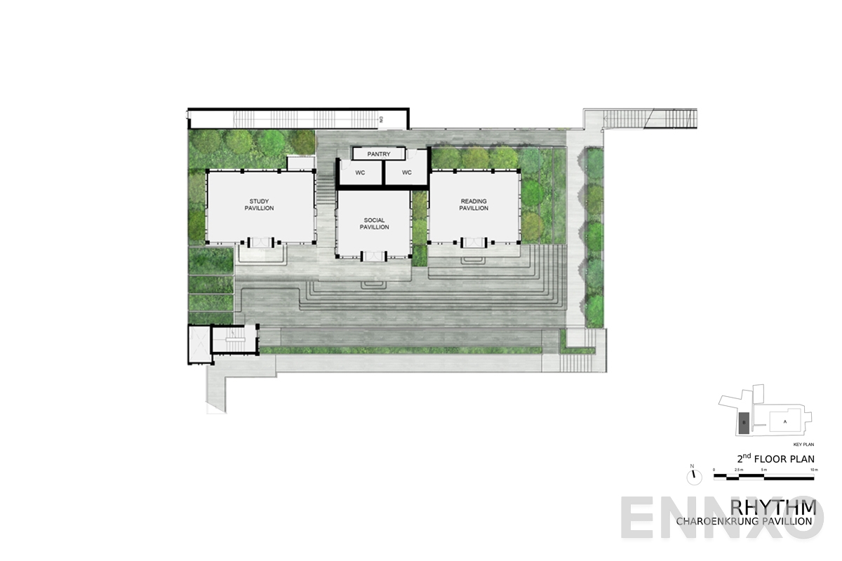 แปลนชั้น 2nd Floor ของโครงการ ริทึ่ม เจริญกรุง พาวิลเลี่ยน