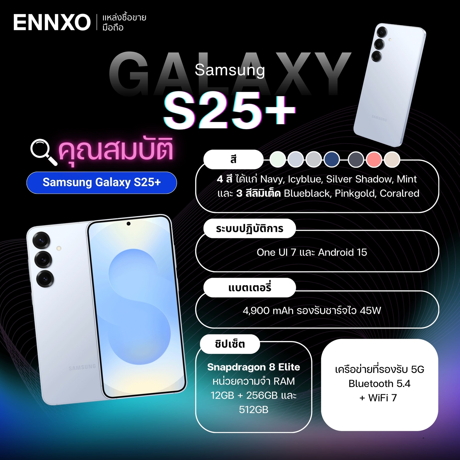 samsung s25 plus สเปค