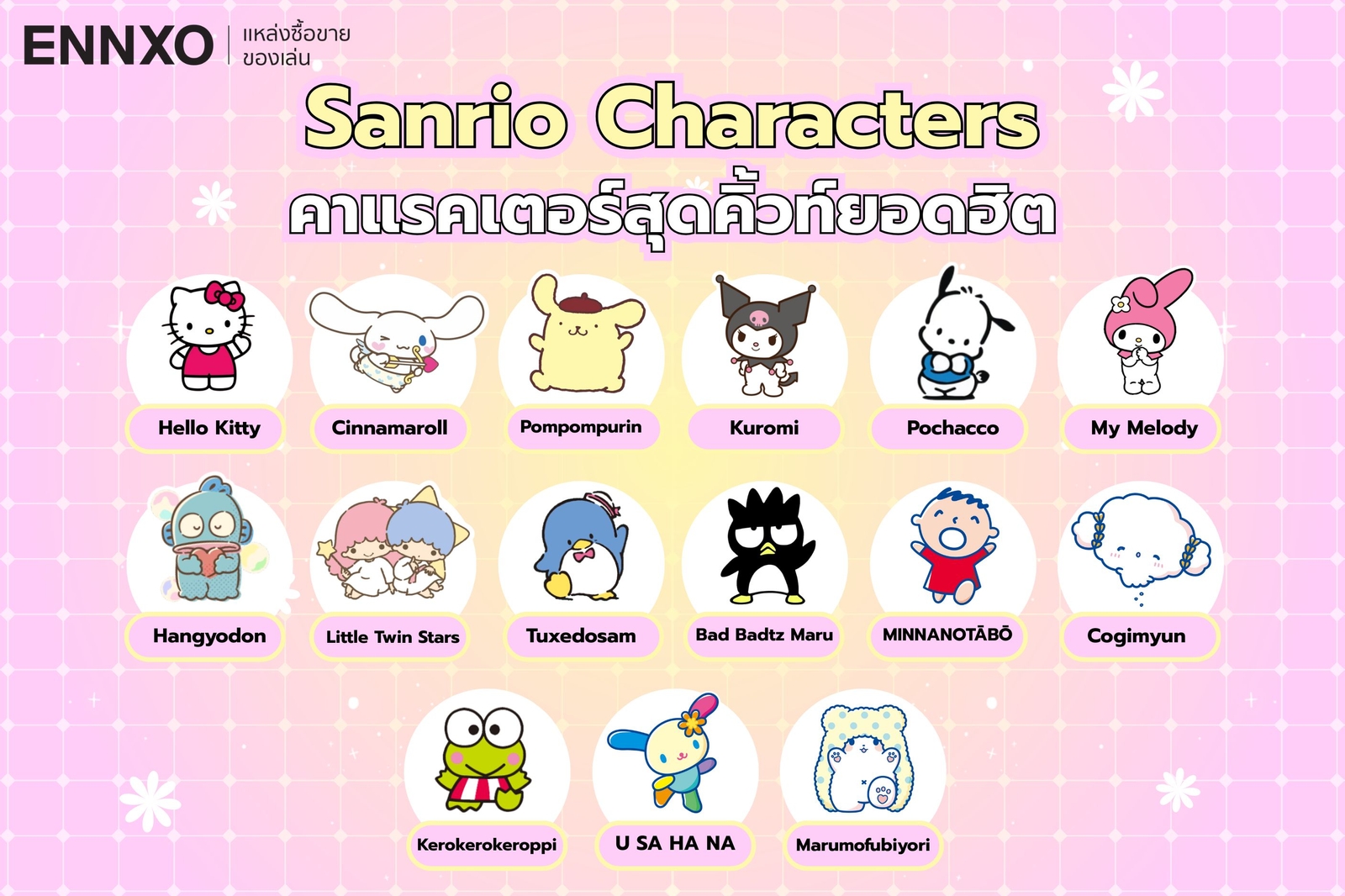 sanrio-ตัวไหนดังสุด-เช็คคาแรคเตอร์ซานริโอ้