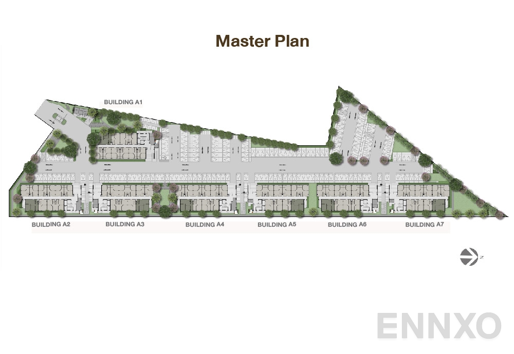 แปลนชั้น Master Plan ของโครงการ เสนาคิทท์ บางนา กม.29
