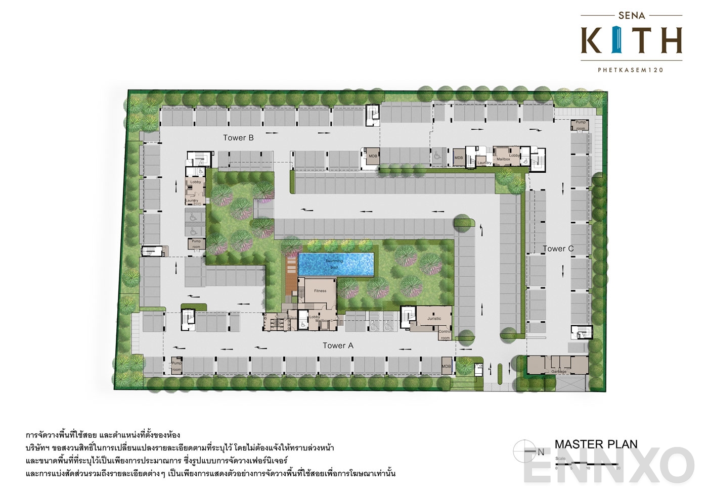 แปลนชั้น Master Plan ของโครงการ SENA Kith Phetkasem 120