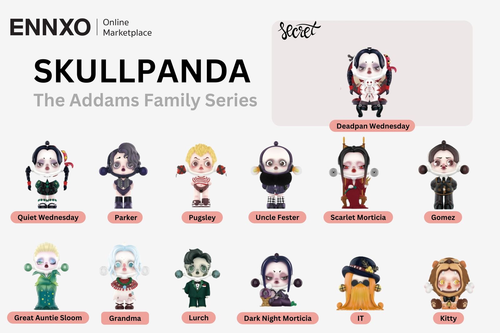 Skullpanda x The Addams Family Series