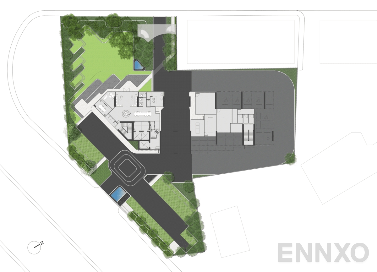 แปลนชั้น Ground Floor ของโครงการ SO ORIGIN KASET INTERCHANGE
