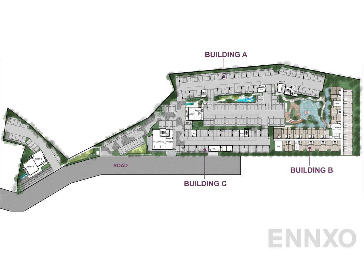 แปลนชั้น Master Plan ของโครงการ So Origin Pattaya