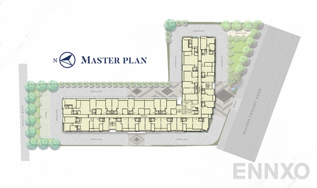 แปลนชั้น Master Plan ของโครงการ Supalai Premier Samsen - Ratchawat