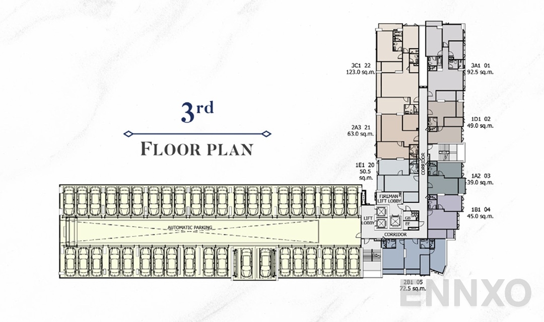 แปลนชั้น 01_MasterPlan_3rd ของโครงการ Supalai Premier Samsen - Ratchawat