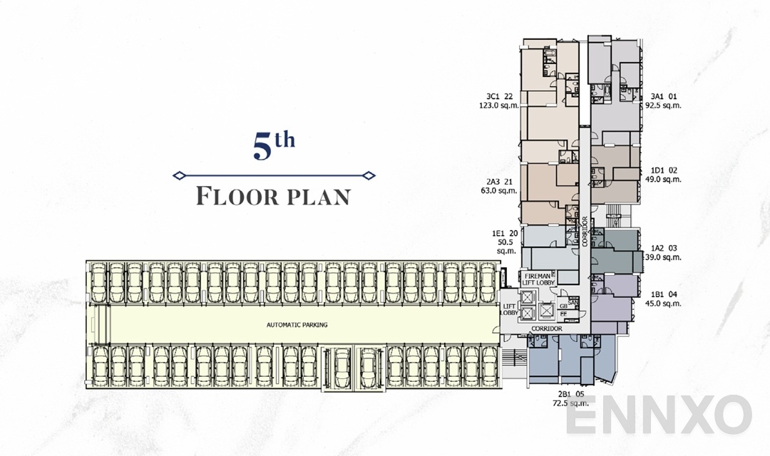 แปลนชั้น 01_MasterPlan_5th ของโครงการ Supalai Premier Samsen - Ratchawat