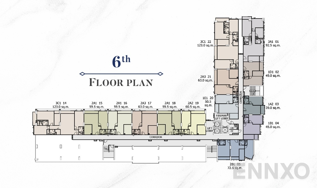 แปลนชั้น 01_MasterPlan_6th ของโครงการ Supalai Premier Samsen - Ratchawat