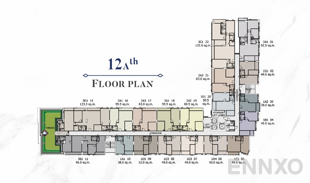 แปลนชั้น 01_MasterPlan_12Ath ของโครงการ Supalai Premier Samsen - Ratchawat