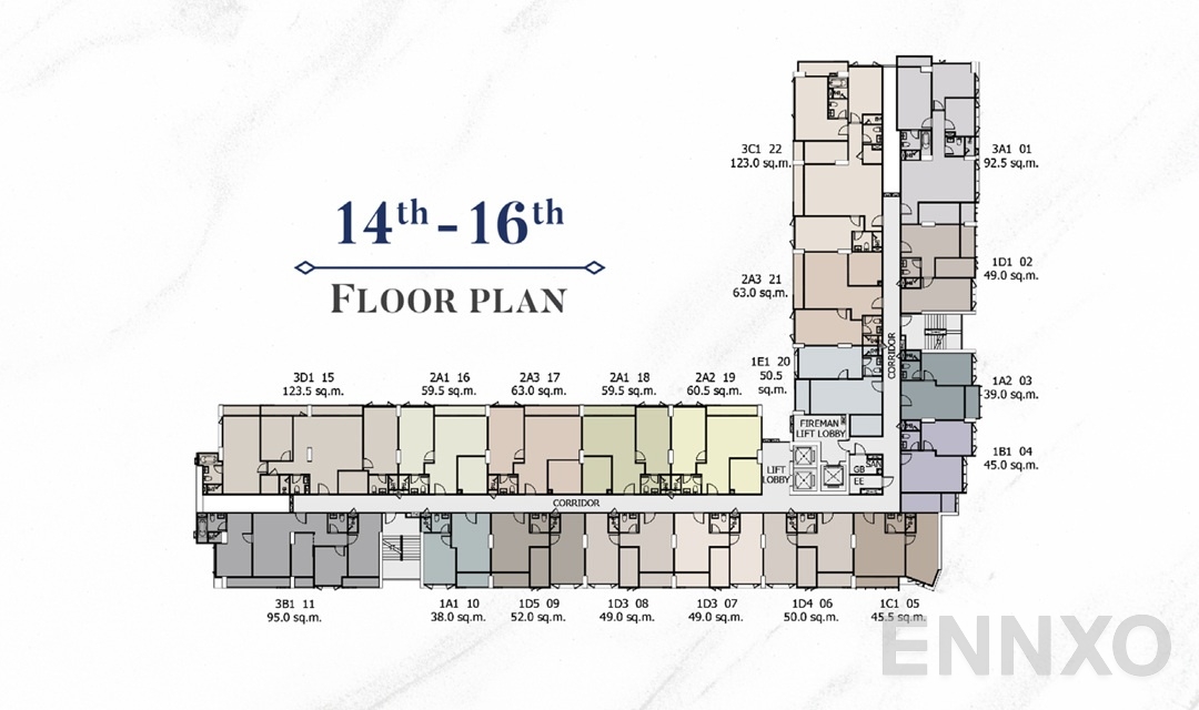 แปลนชั้น 01_MasterPlan_14-16th ของโครงการ Supalai Premier Samsen - Ratchawat