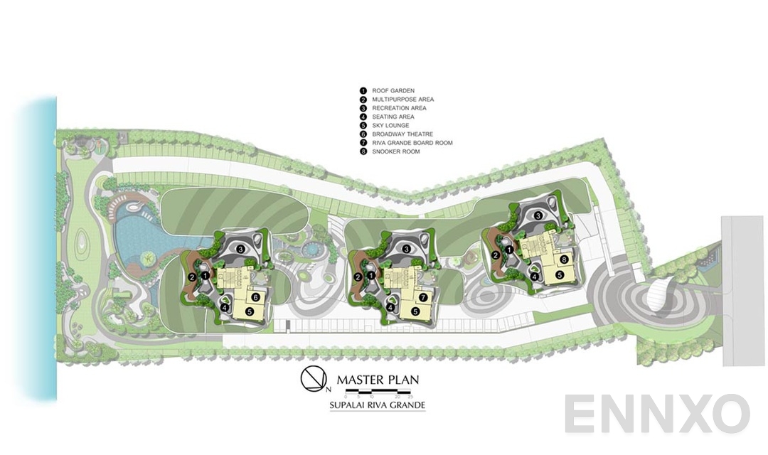 แปลนชั้น Roof ของโครงการ ศุภาลัย ริวา แกรนด์