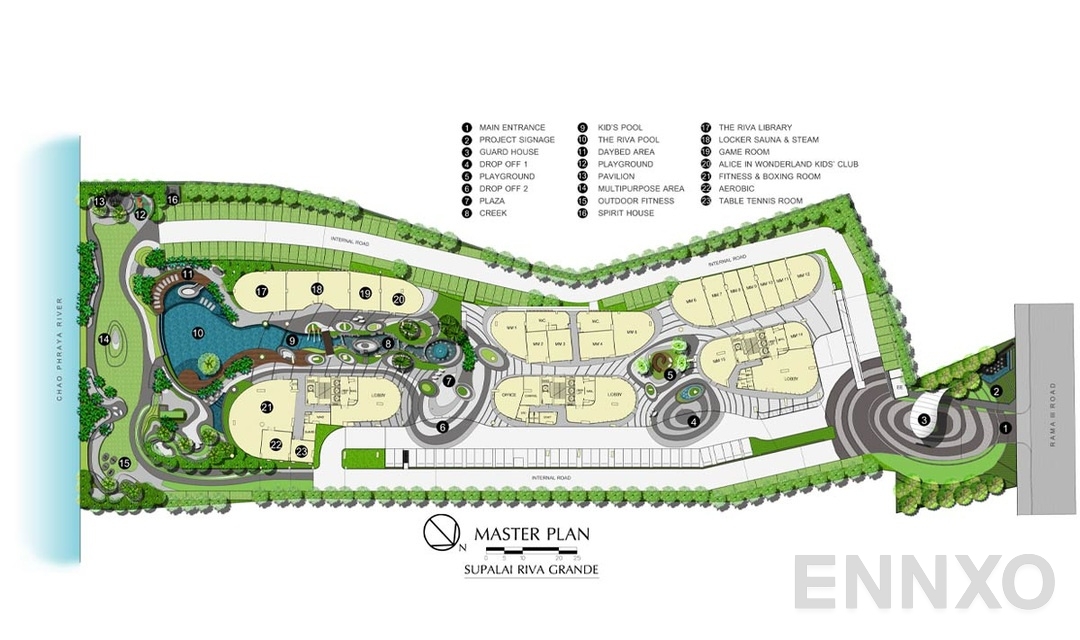 แปลนชั้น Shop ของโครงการ ศุภาลัย ริวา แกรนด์