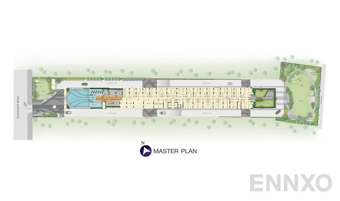 แปลนชั้น Master Plan ของโครงการ ศุภาลัย เวอเรนด้า สุขุมวิท 117