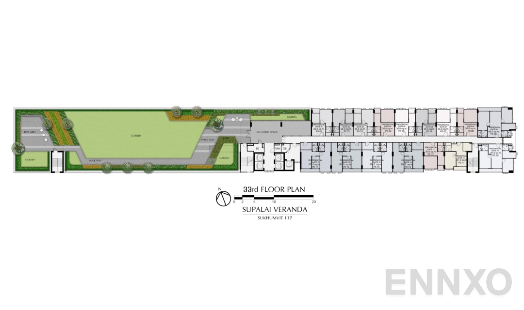 แปลนชั้น 33rd-FLOOR-PLAN_2_50_-01 ของโครงการ ศุภาลัย เวอเรนด้า สุขุมวิท 117