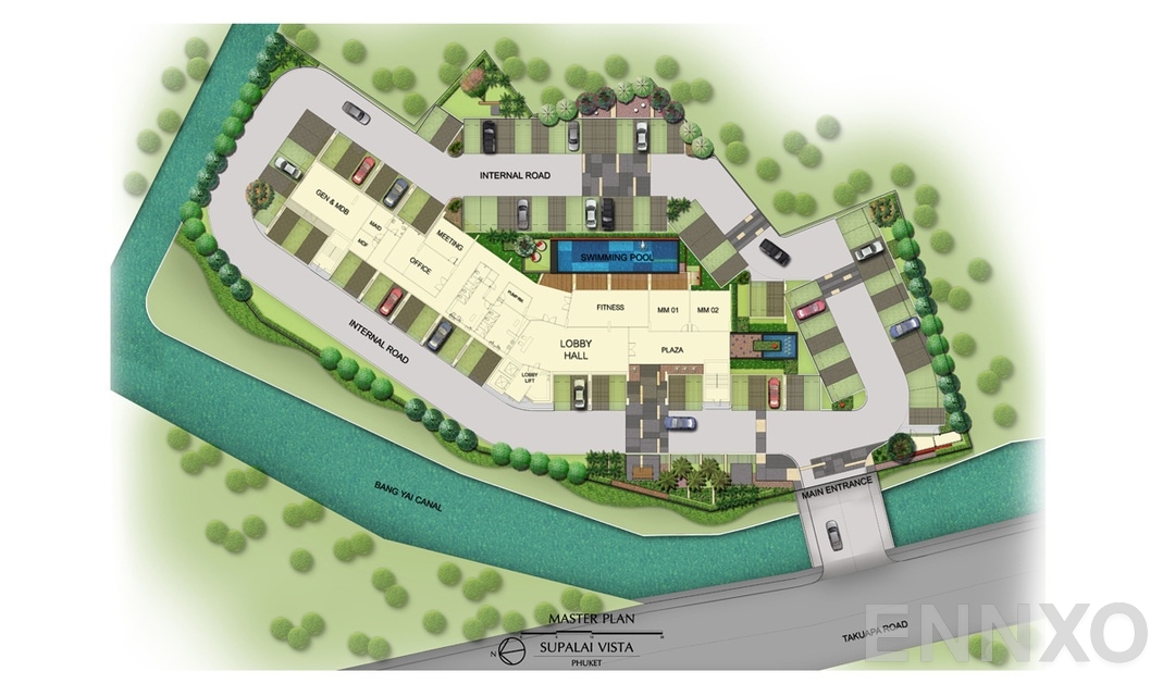 แปลนชั้น Ground Plan ของโครงการ ศุภาลัย วิสต้า ภูเก็ต