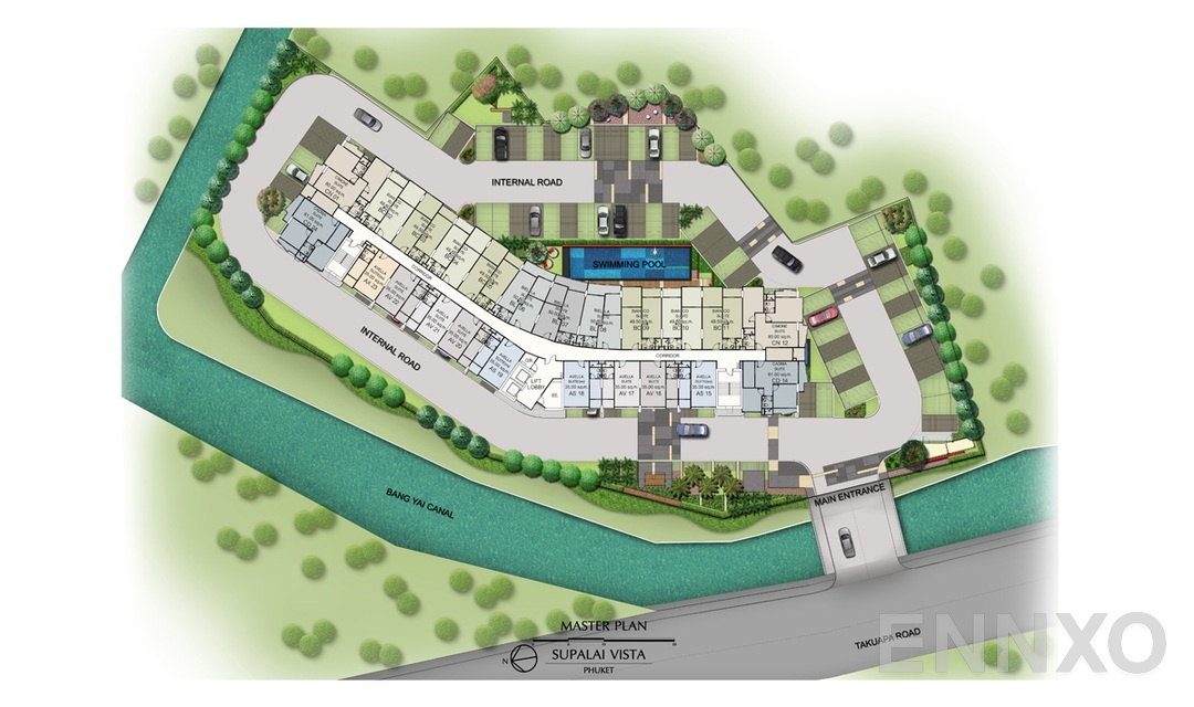 แปลนชั้น Floor Plan ของโครงการ ศุภาลัย วิสต้า ภูเก็ต