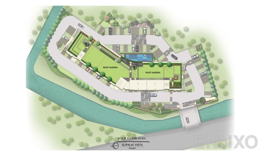 แปลนชั้น Roof Plan ของโครงการ ศุภาลัย วิสต้า ภูเก็ต