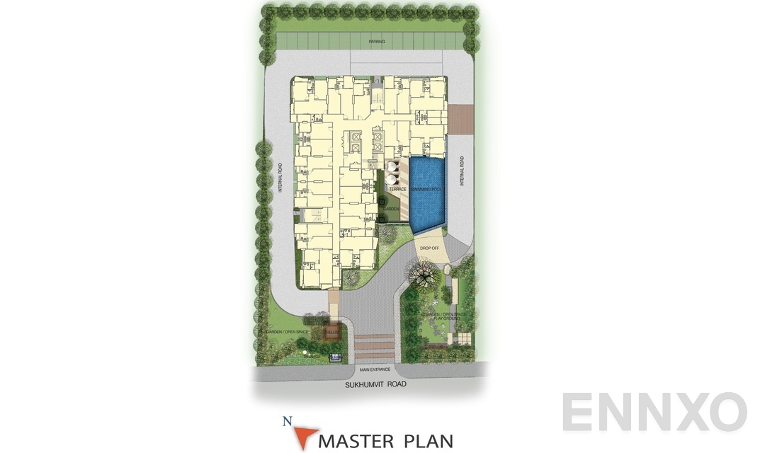 แปลนชั้น Master Plan ของโครงการ ศุภาลัย วิสต้า ศรีราชา - แยกท่าเรือแหลมฉบัง