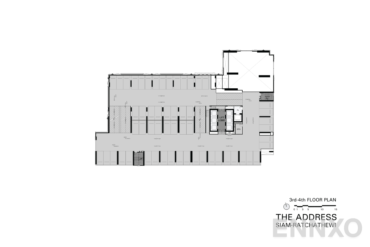 แปลนชั้น 3rd - 4th Floor ของโครงการ ดิ แอดเดรส สยาม-ราชเทวี
