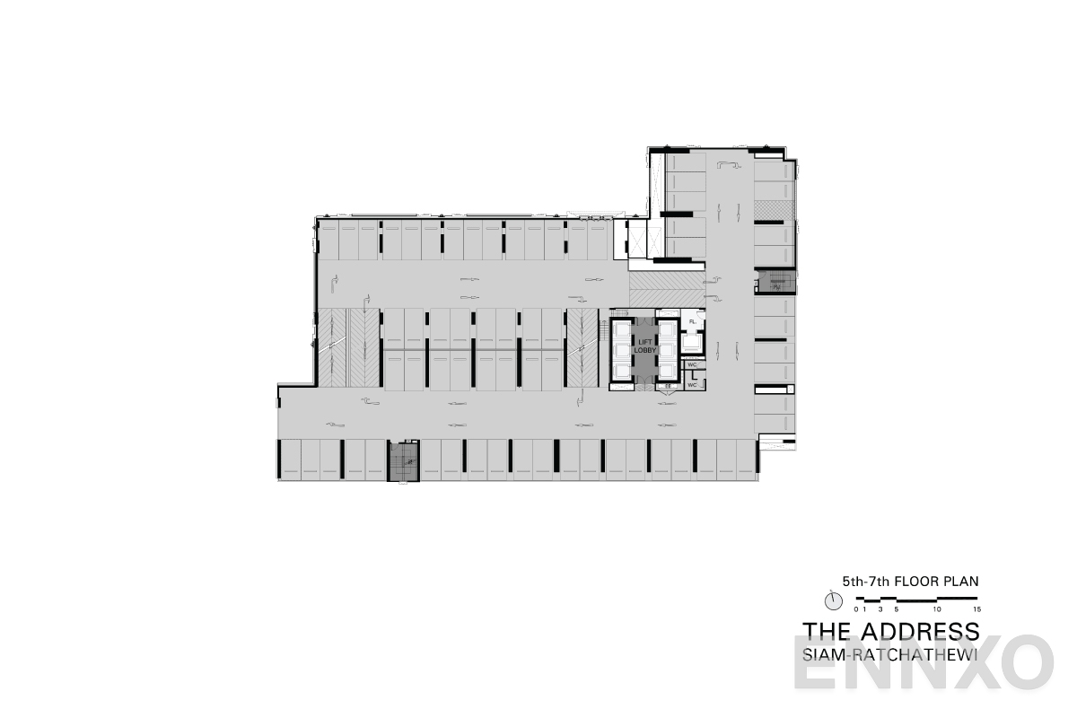 แปลนชั้น 5th - 7th Floor ของโครงการ ดิ แอดเดรส สยาม-ราชเทวี
