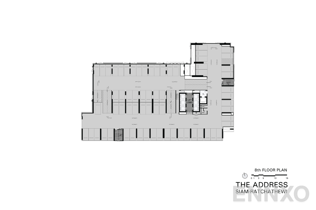 แปลนชั้น 8th Floor ของโครงการ ดิ แอดเดรส สยาม-ราชเทวี