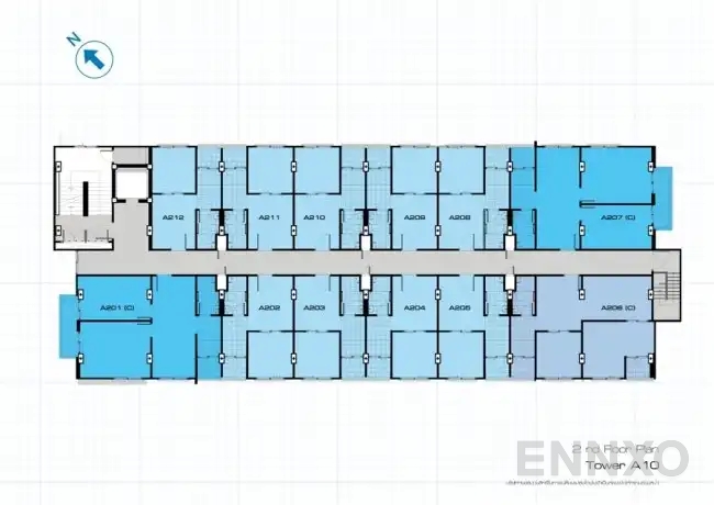 แปลนชั้น A10 Building (4th Floor) ของโครงการ เดอะ คิทท์ ติวานนท์